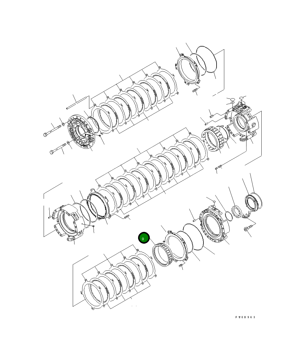 Коронная шестерня 14X-15-22640 Komatsu