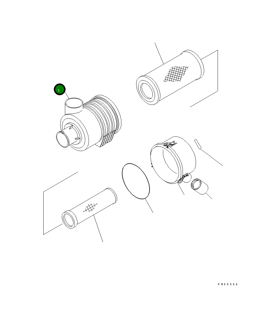 Корпус 6732-83-7110 Komatsu