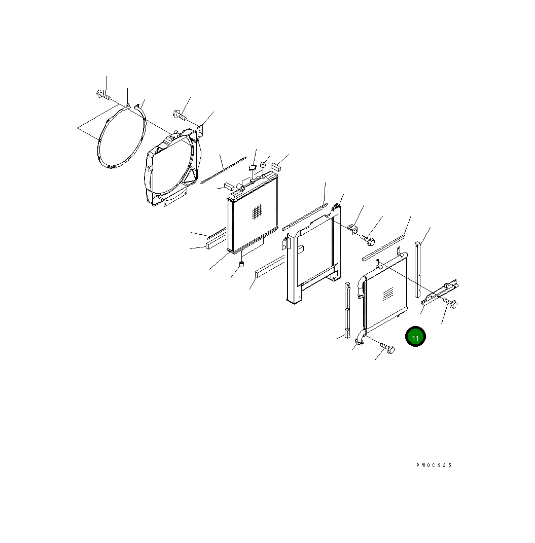Кронштейн 21W-03-41331 Komatsu