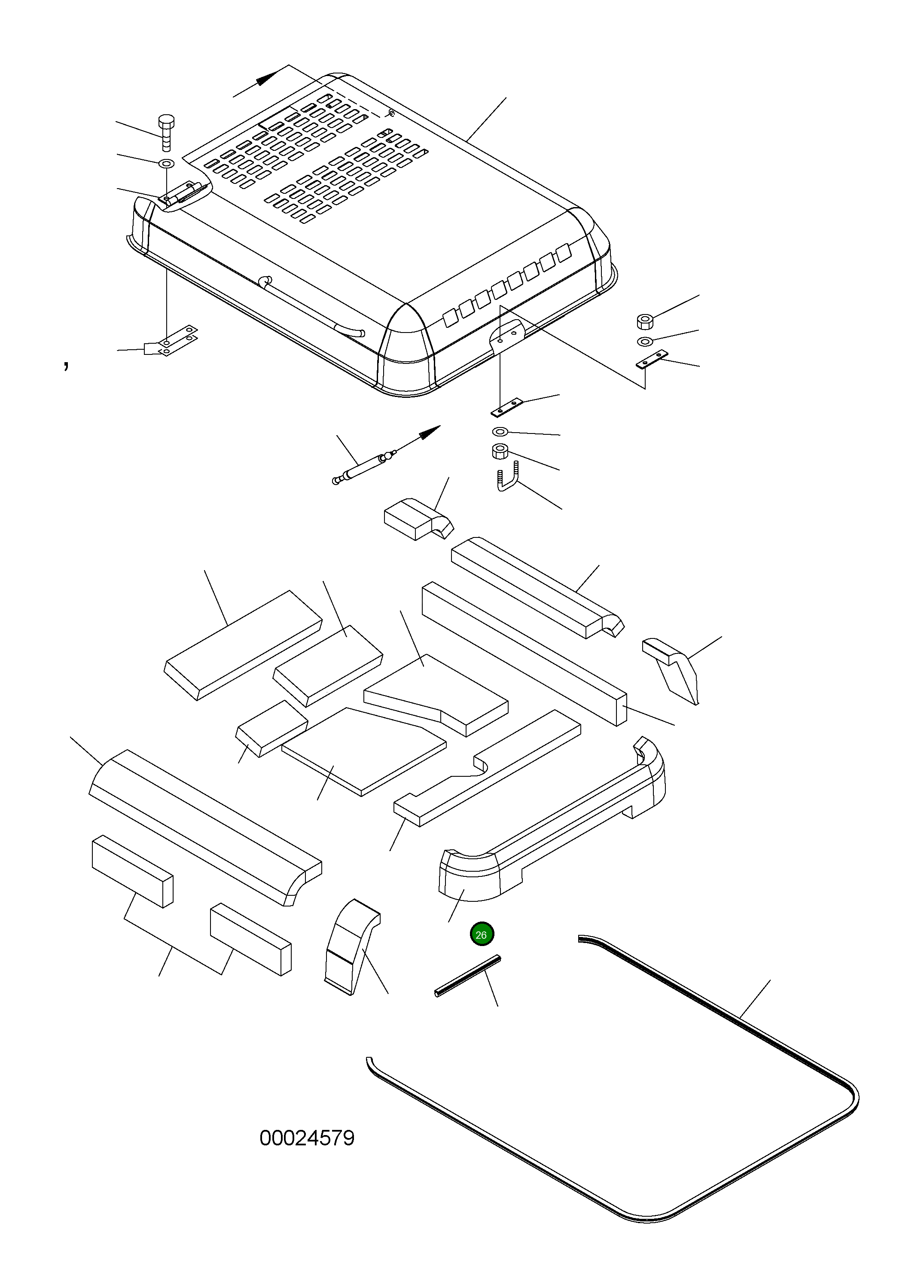 Лист 20K-54-51190 Komatsu