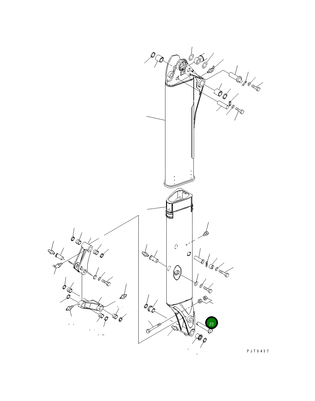 Палец 21W-957-2260 Komatsu