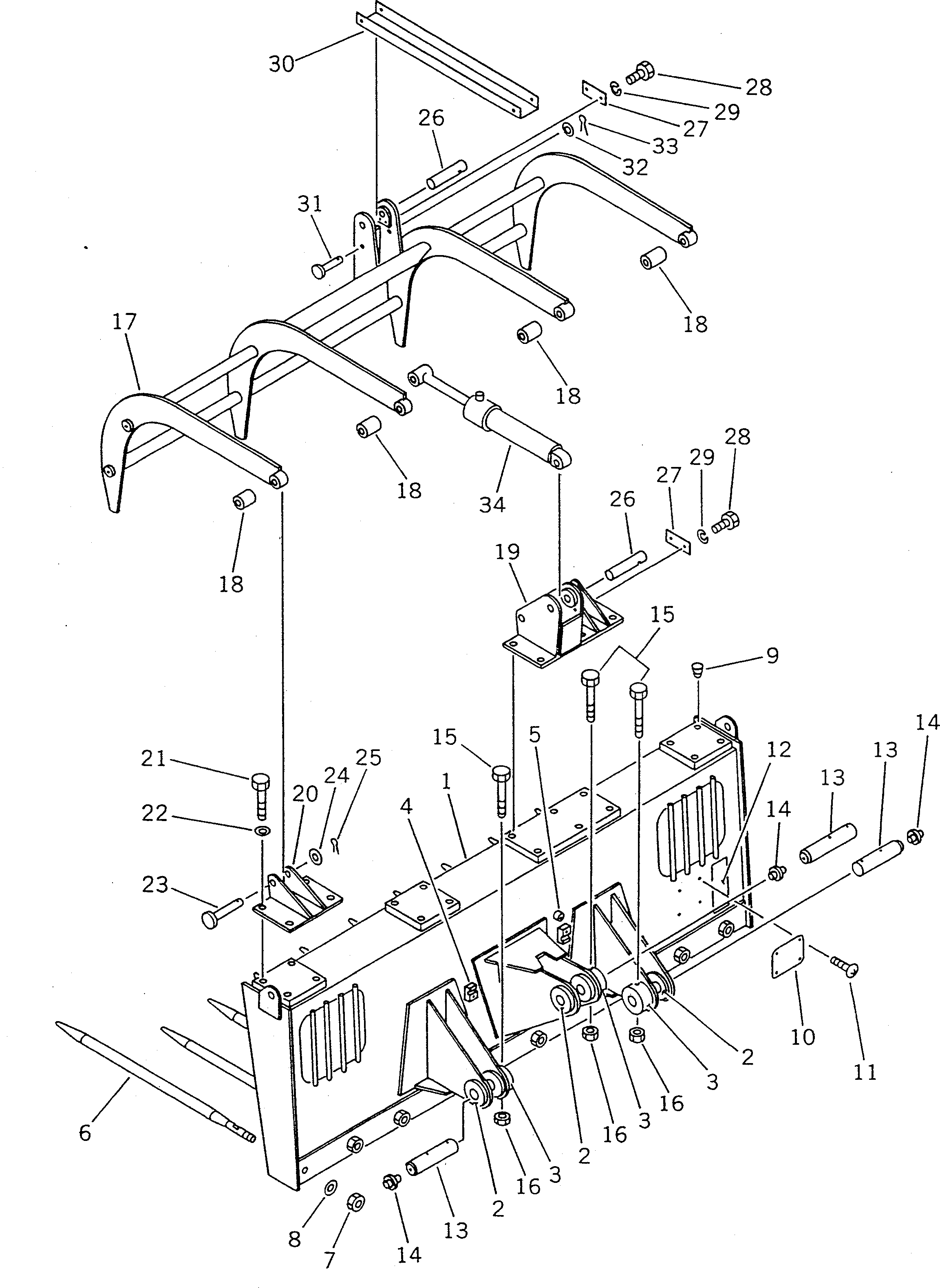 Палец 09241-3A115 Komatsu