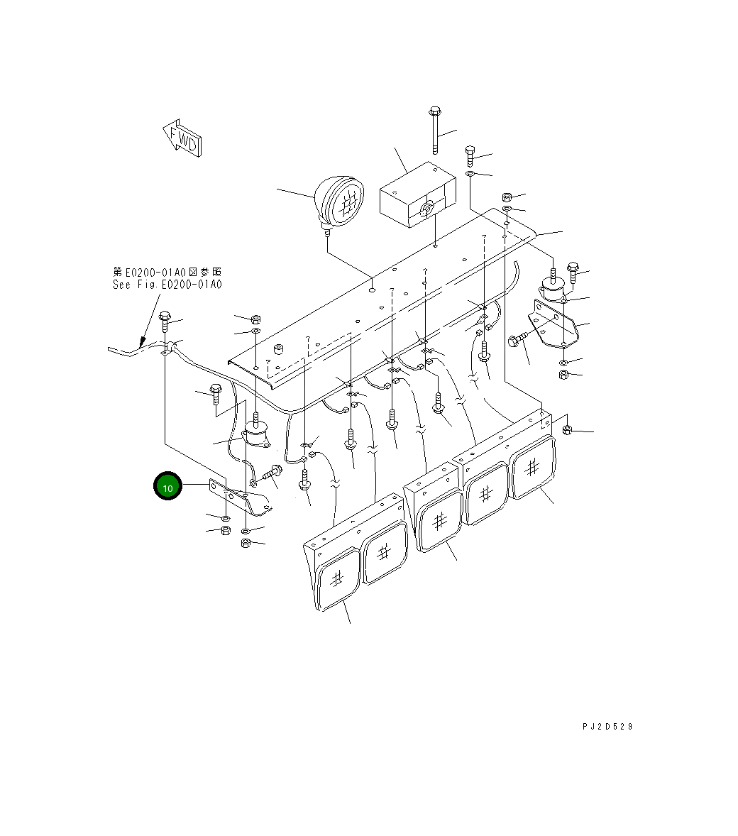 Кронштейн 569-06-82840 Komatsu