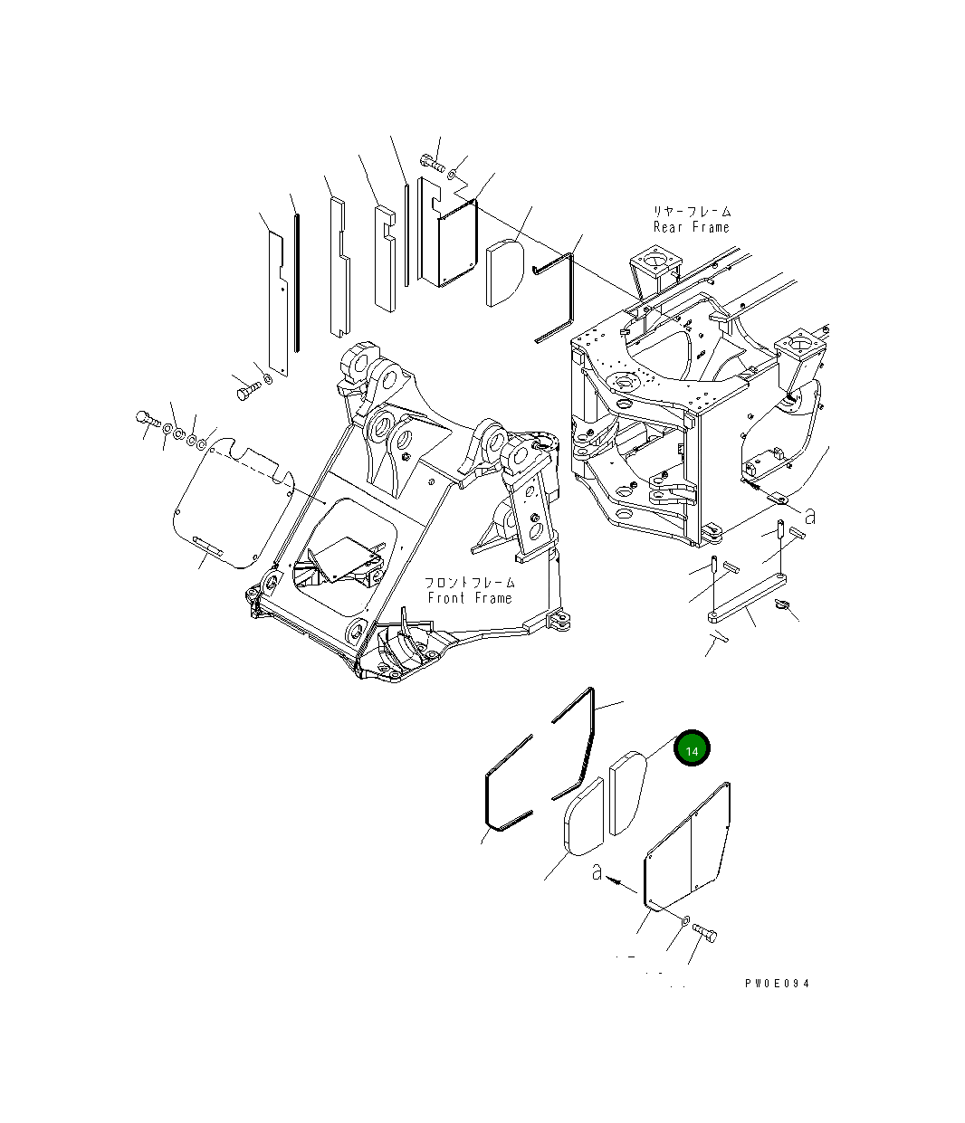 Лист 421-46-34331 Komatsu