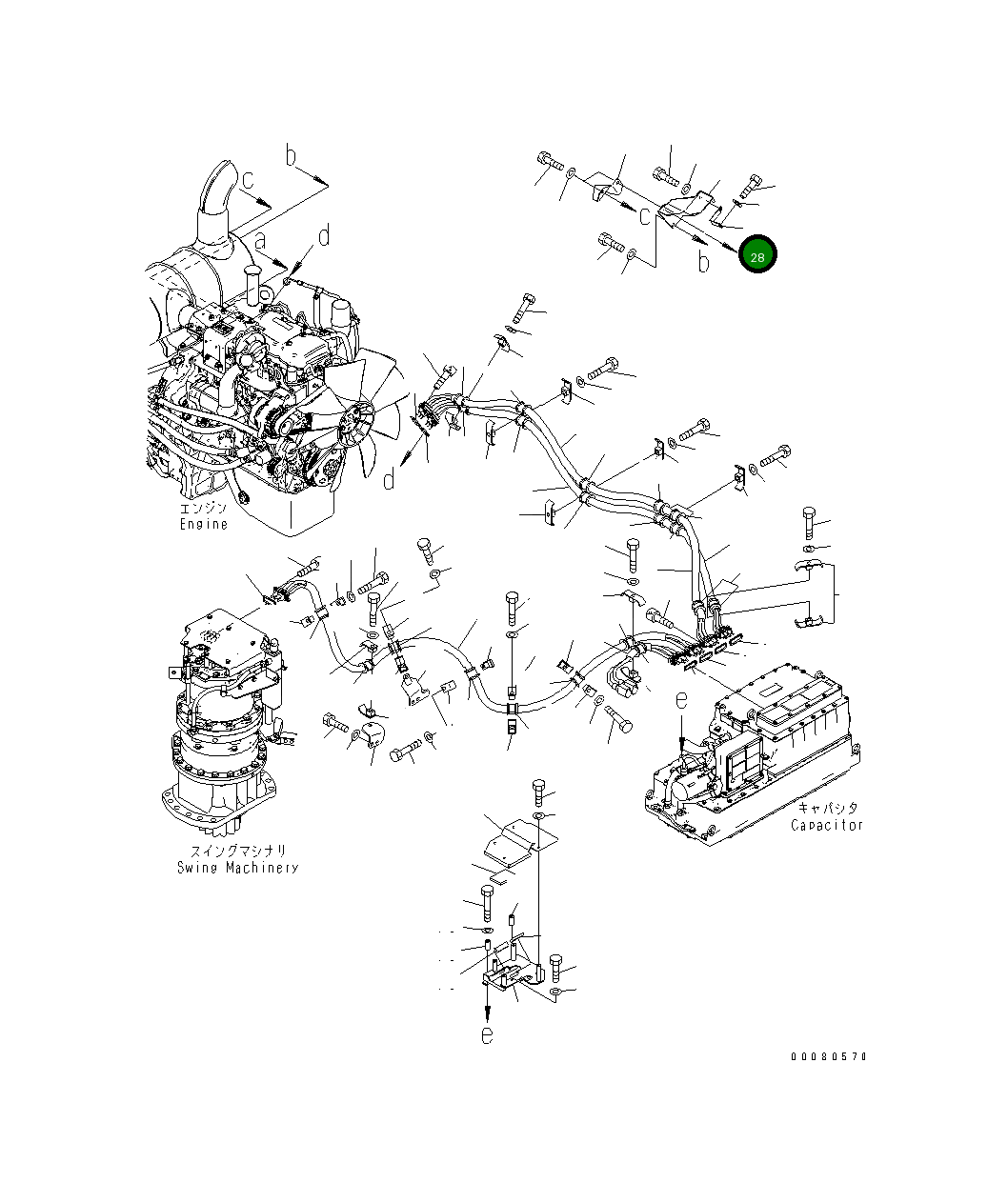 Кронштейн 205-06-31280 Komatsu