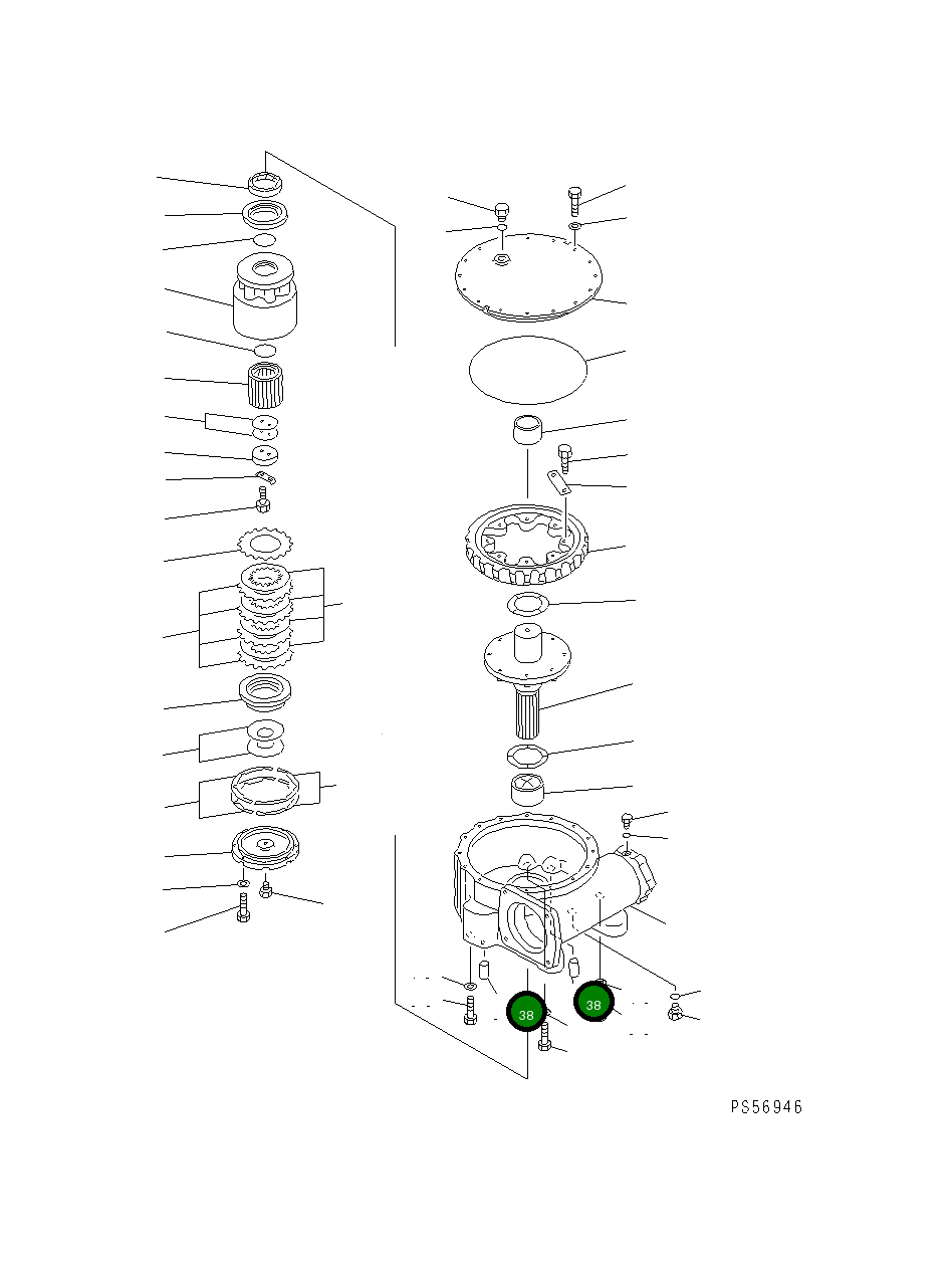 Палец 235-70-15340 Komatsu