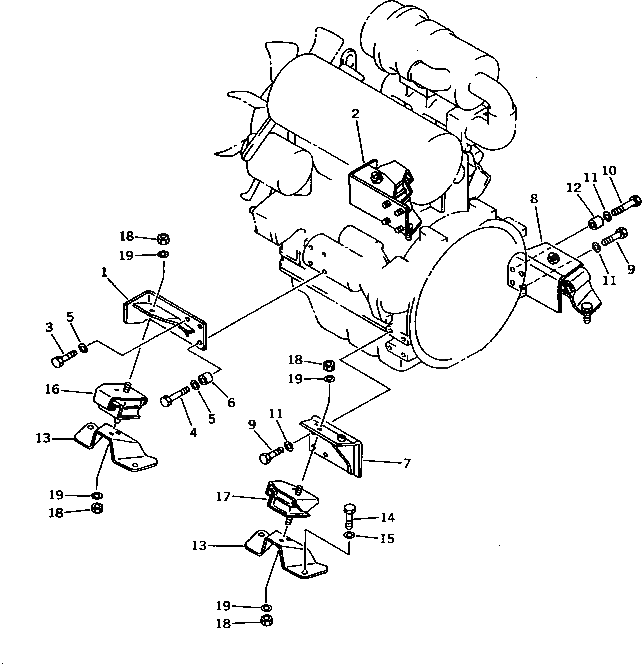 Кронштейн 20S-01-71221 Komatsu