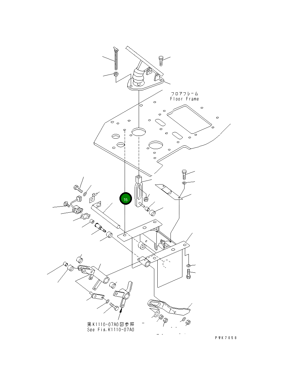 Палец 21J-43-13120 Komatsu