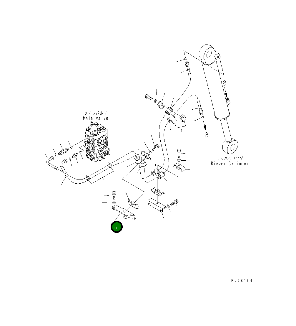 Кронштейн 11Y-78-11360 Komatsu