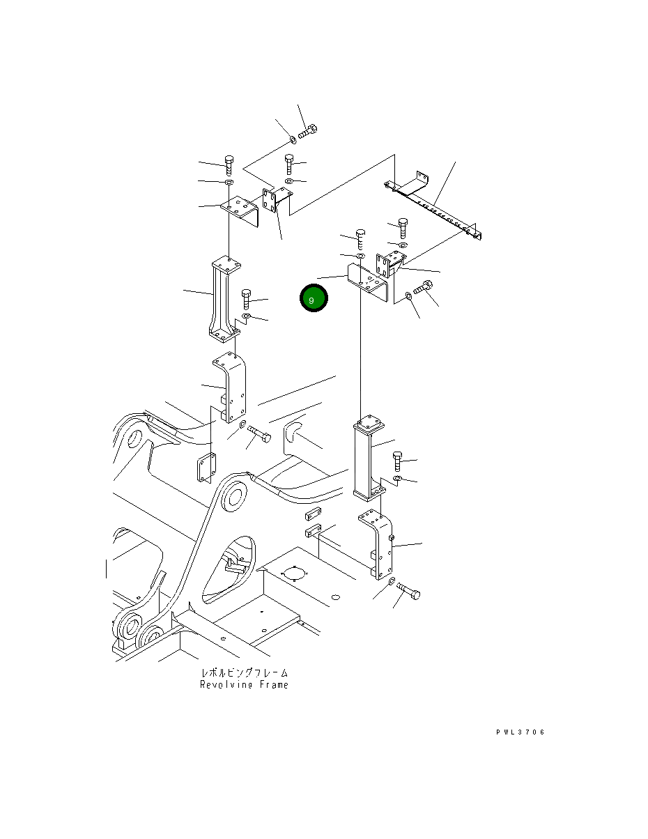 Кронштейн 207-62-66210 Komatsu