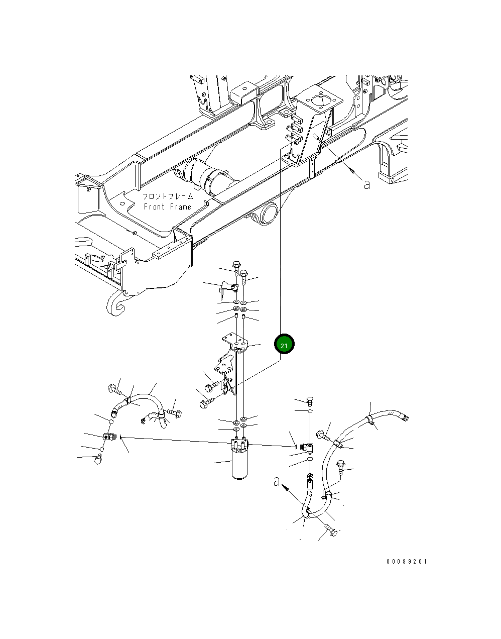 Кронштейн 56D-61-22212 Komatsu