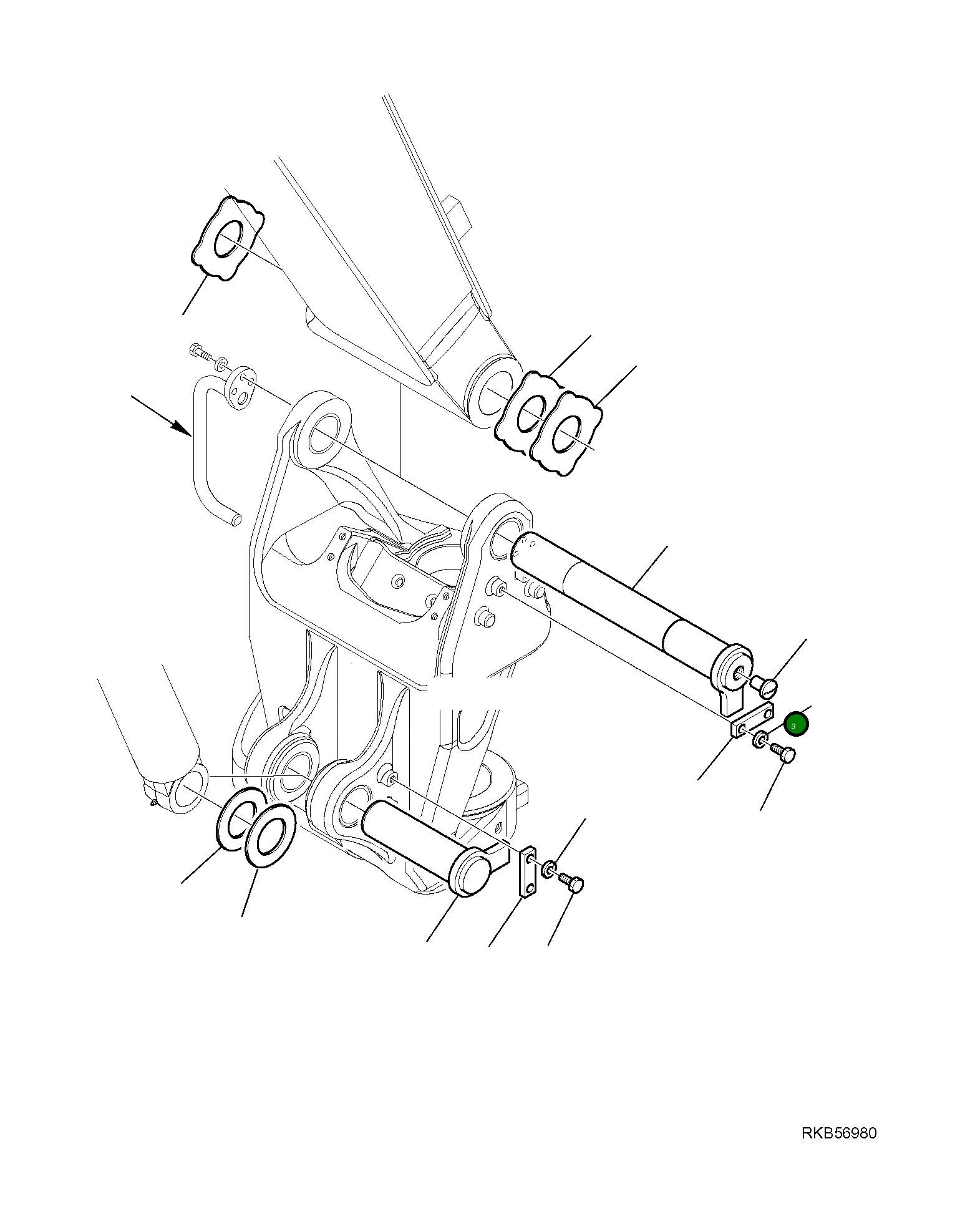 Палец 21W-70-R8231 Komatsu