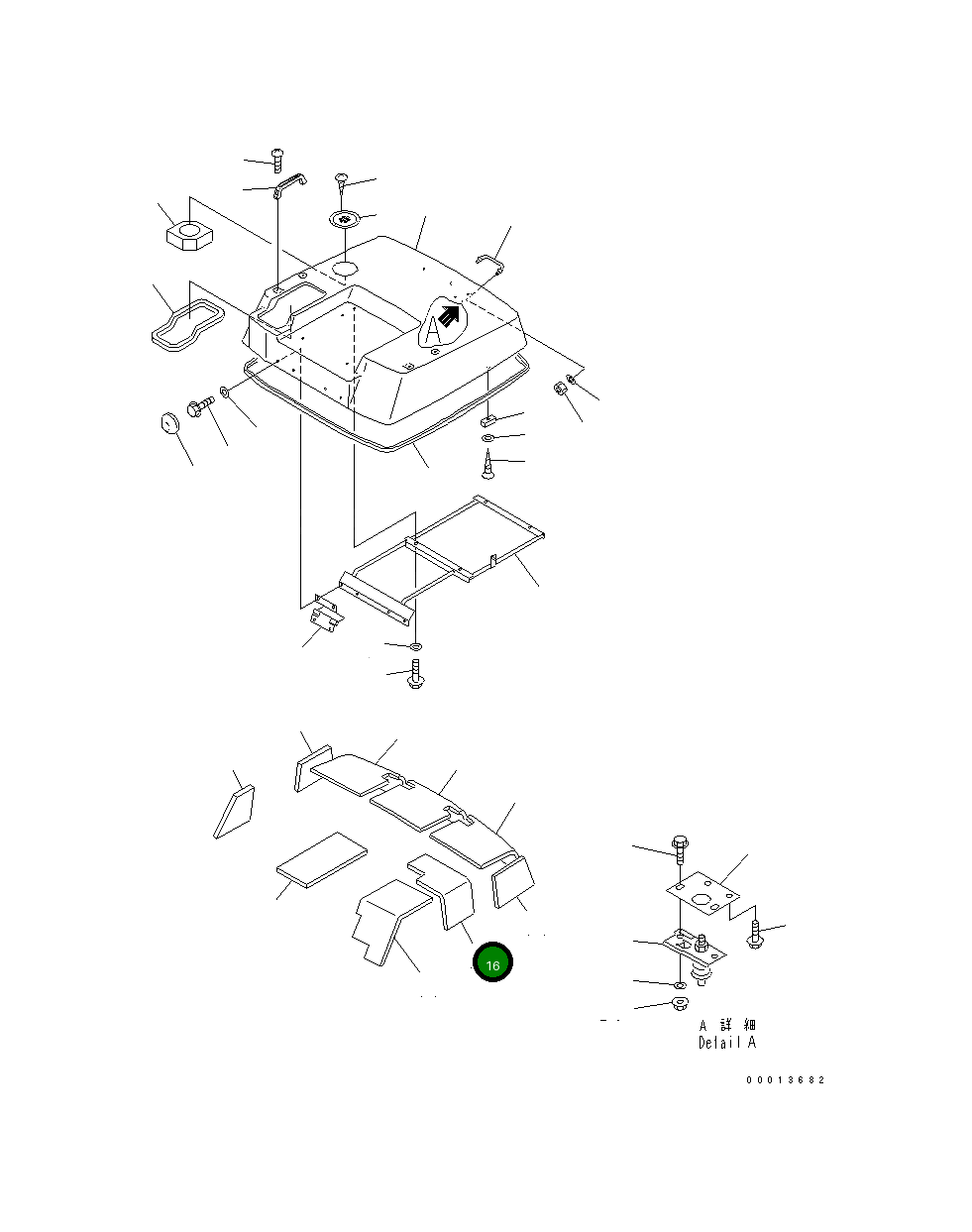 Лист 363-54-37560 Komatsu