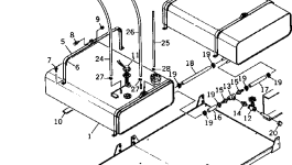 Лента бака DY82155-23004 Komatsu