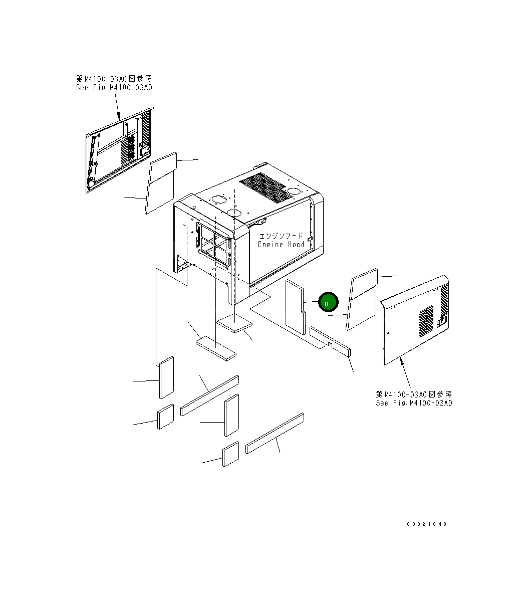 Лист 416-54-31861 Komatsu