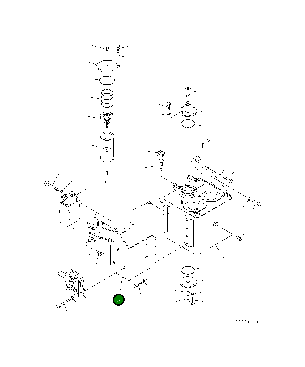 Кронштейн 567-60-71213 Komatsu