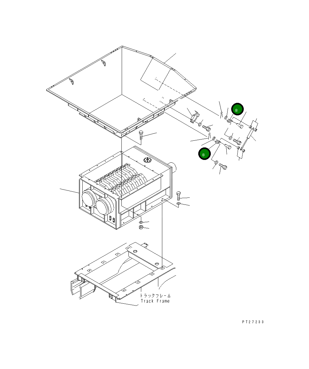 Кронштейн 569-54-61232 Komatsu