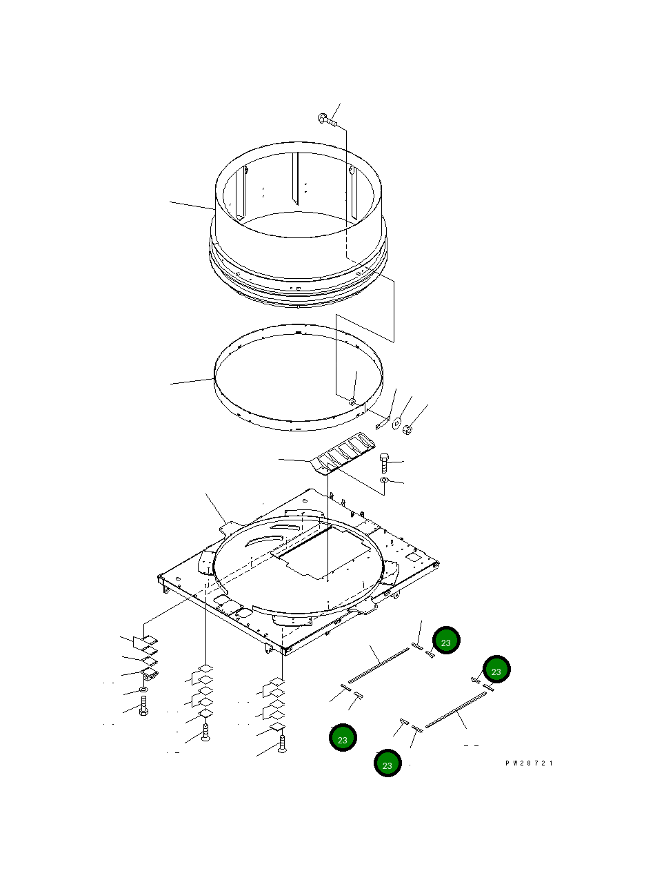 Лист 8287-70-3540 Komatsu