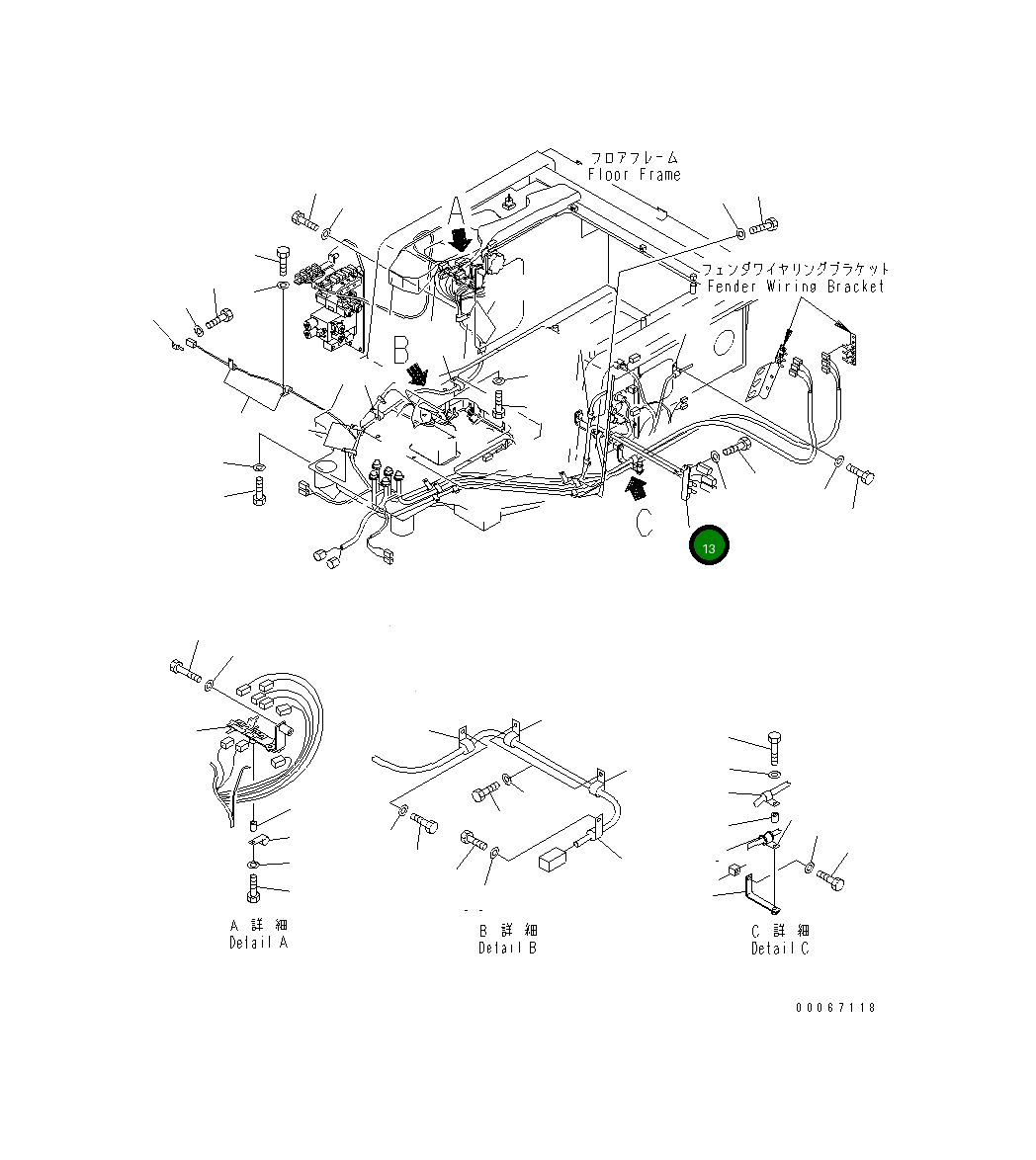 Кронштейн 198-06-62490 Komatsu