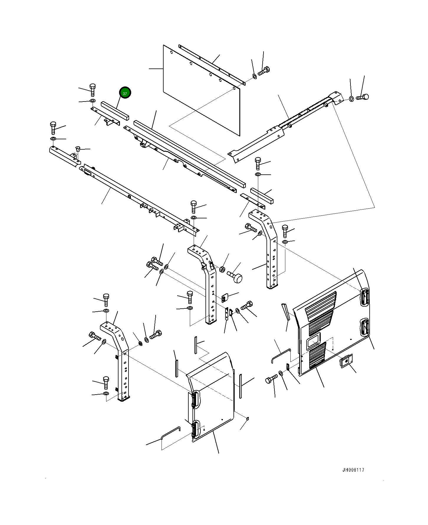 Лист 205-54-36130 Komatsu