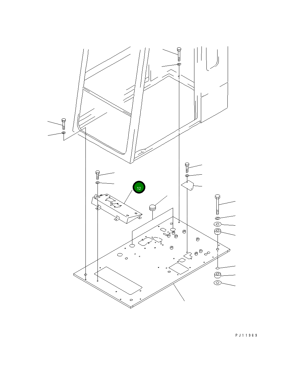 Кронштейн 20K-54-11531 Komatsu