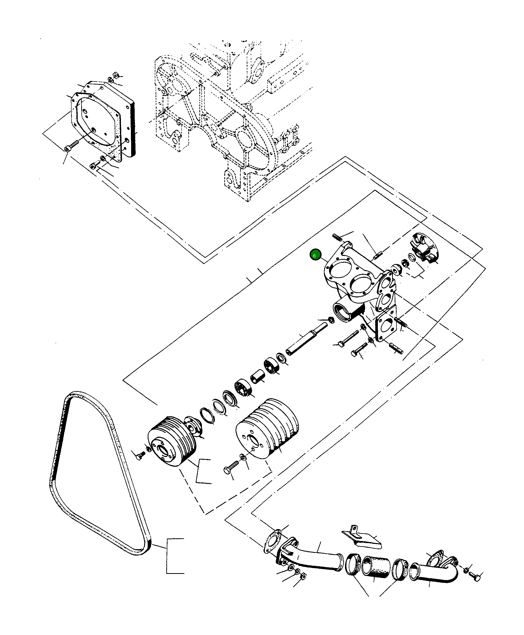 Корпус 2872389M1 Komatsu