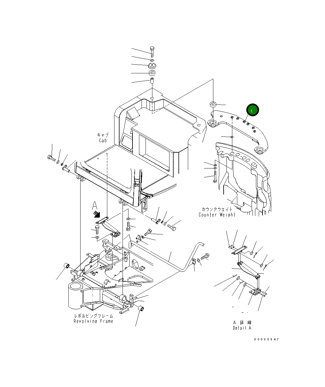 Кронштейн 22L-54-22610 Komatsu