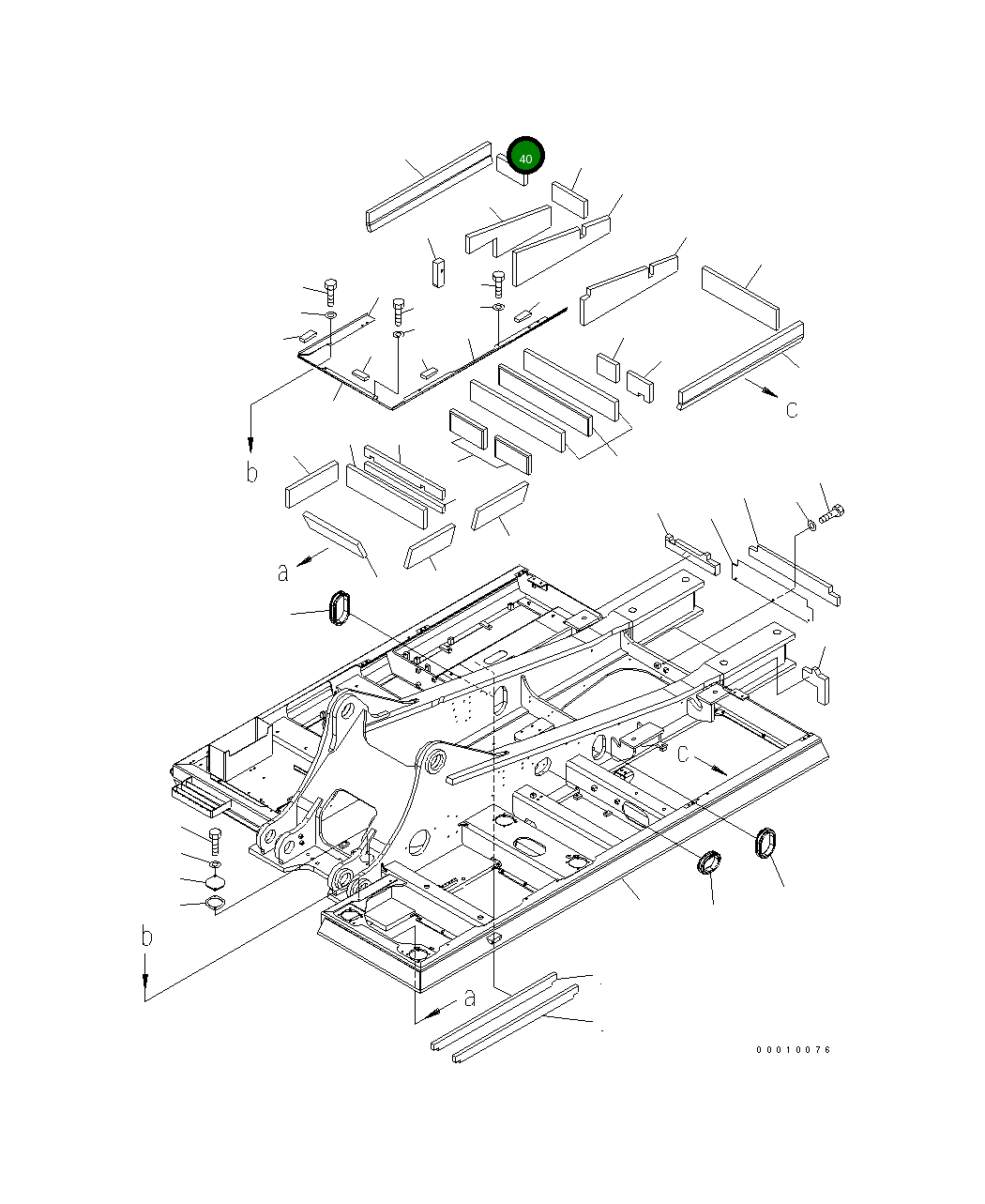 Лист 208-46-75250 Komatsu
