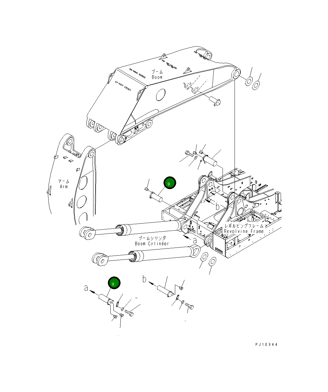 Палец 21T-72-71190 Komatsu