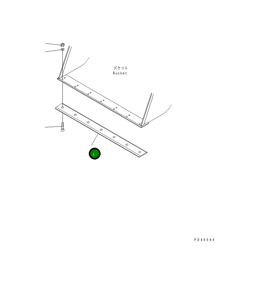 Кромка 363-N10-3260 Komatsu