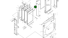 Масляный радиатор 208-03-75160 Komatsu