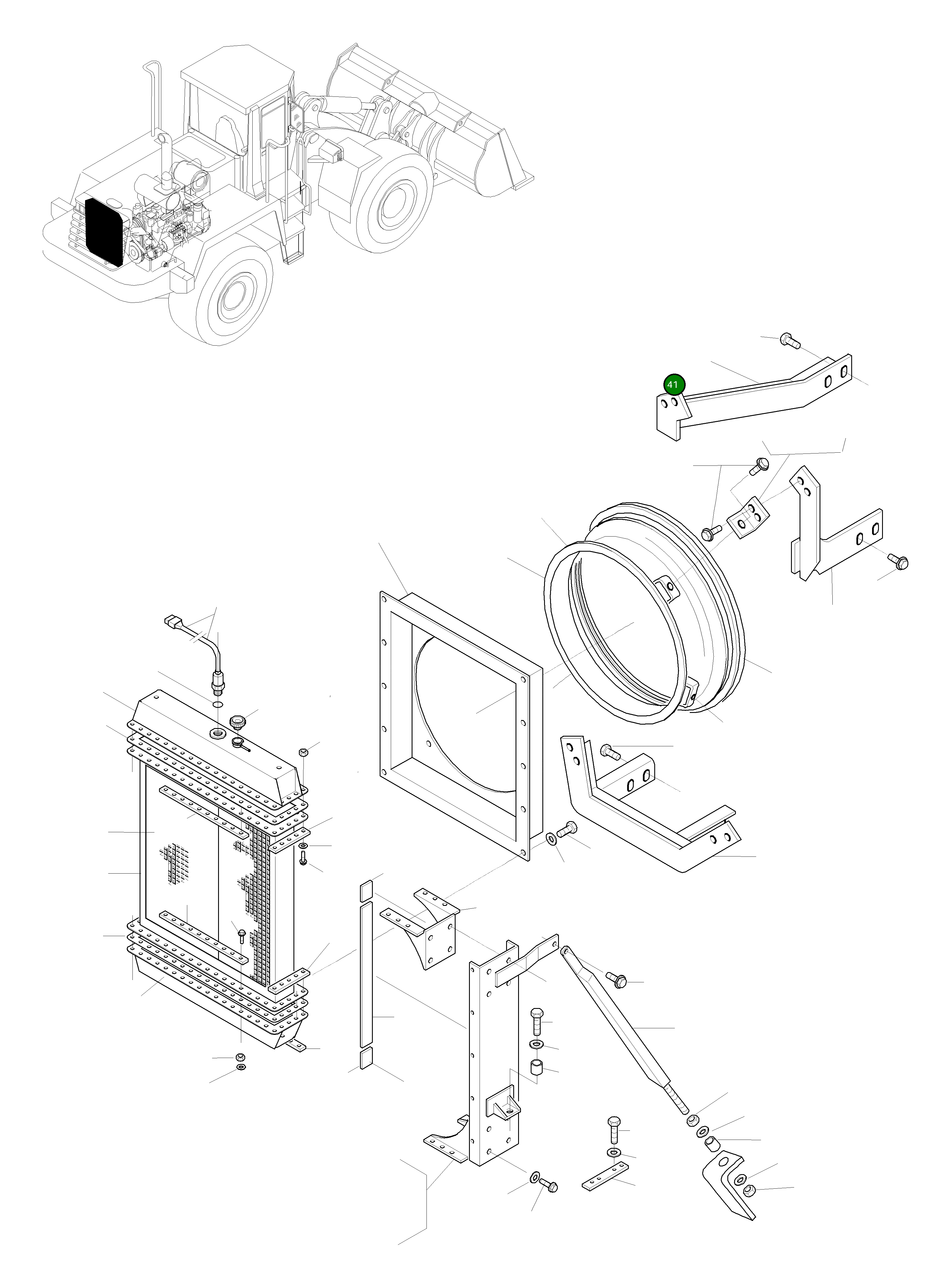 Кронштейн 419-01-H2370 Komatsu