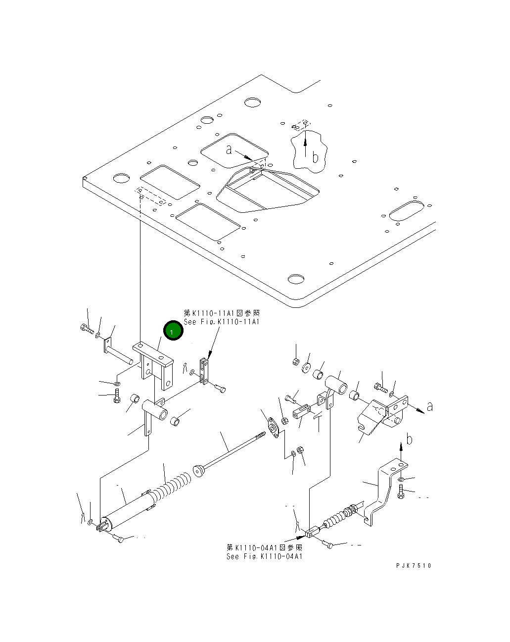 Кронштейн 10S-43-22130 Komatsu