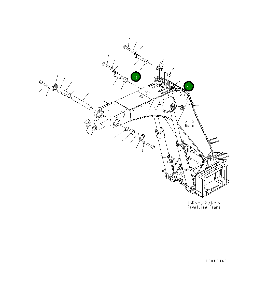 Палец 21T-70-31190 Komatsu
