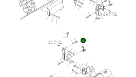Кронштейн 134-62-67360 Komatsu