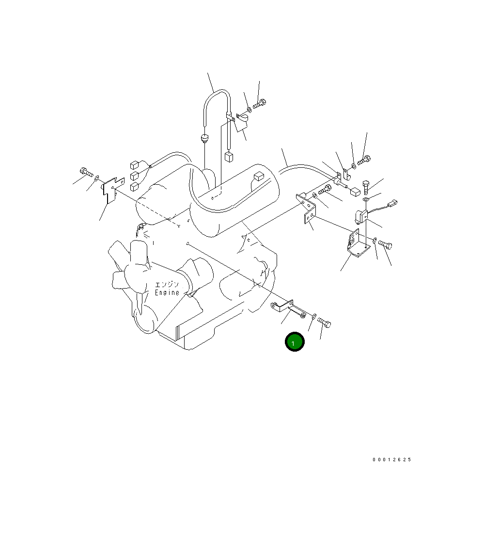 Кронштейн 104-06-51870 Komatsu