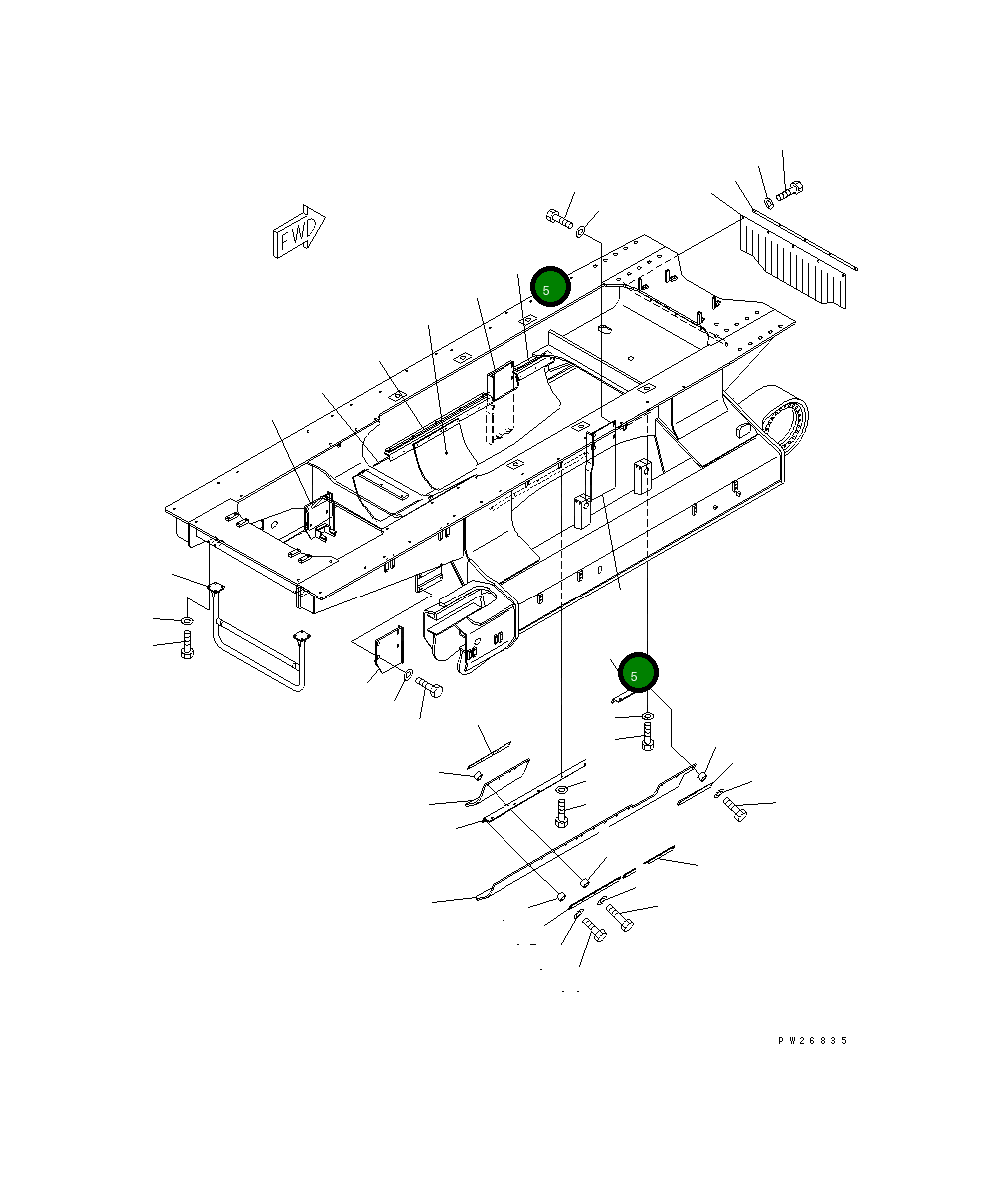 Кронштейн 8248-75-1312 Komatsu