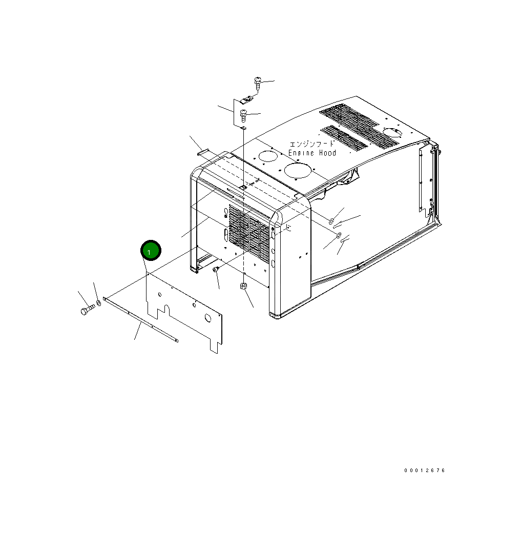 Лист 418-54-31593 Komatsu