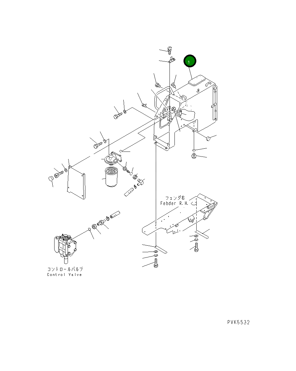Корпус 104-54-44210 Komatsu