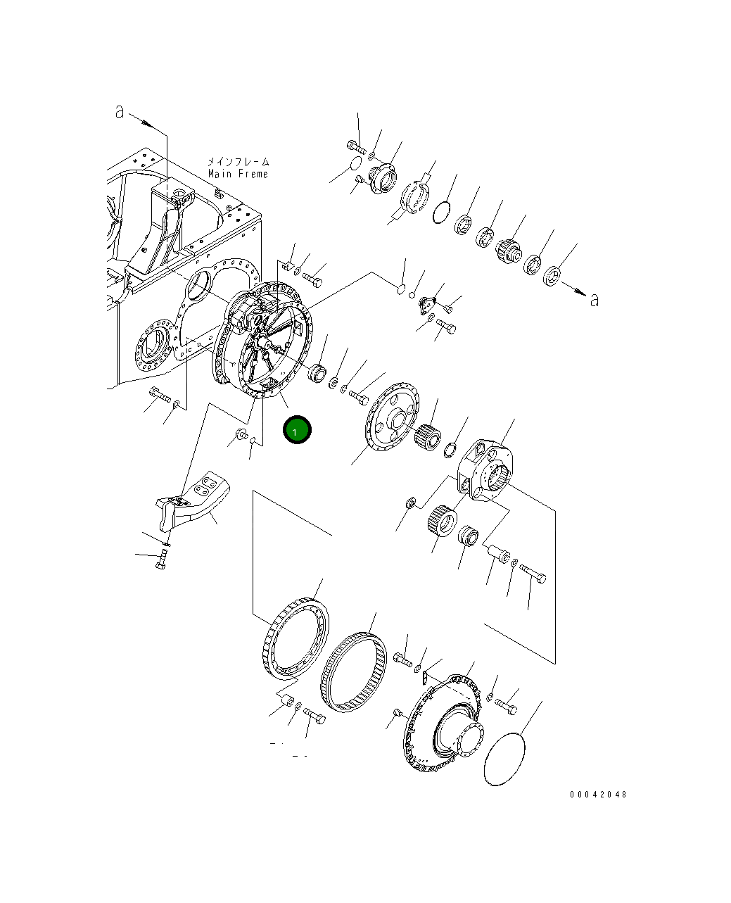Корпус 17A-27-41111 Komatsu