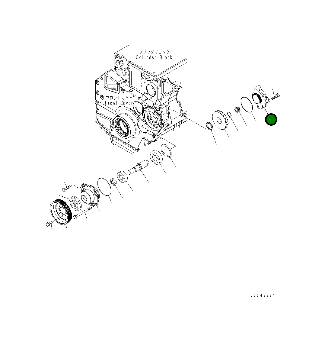 Корпус 6245-81-3110 Komatsu