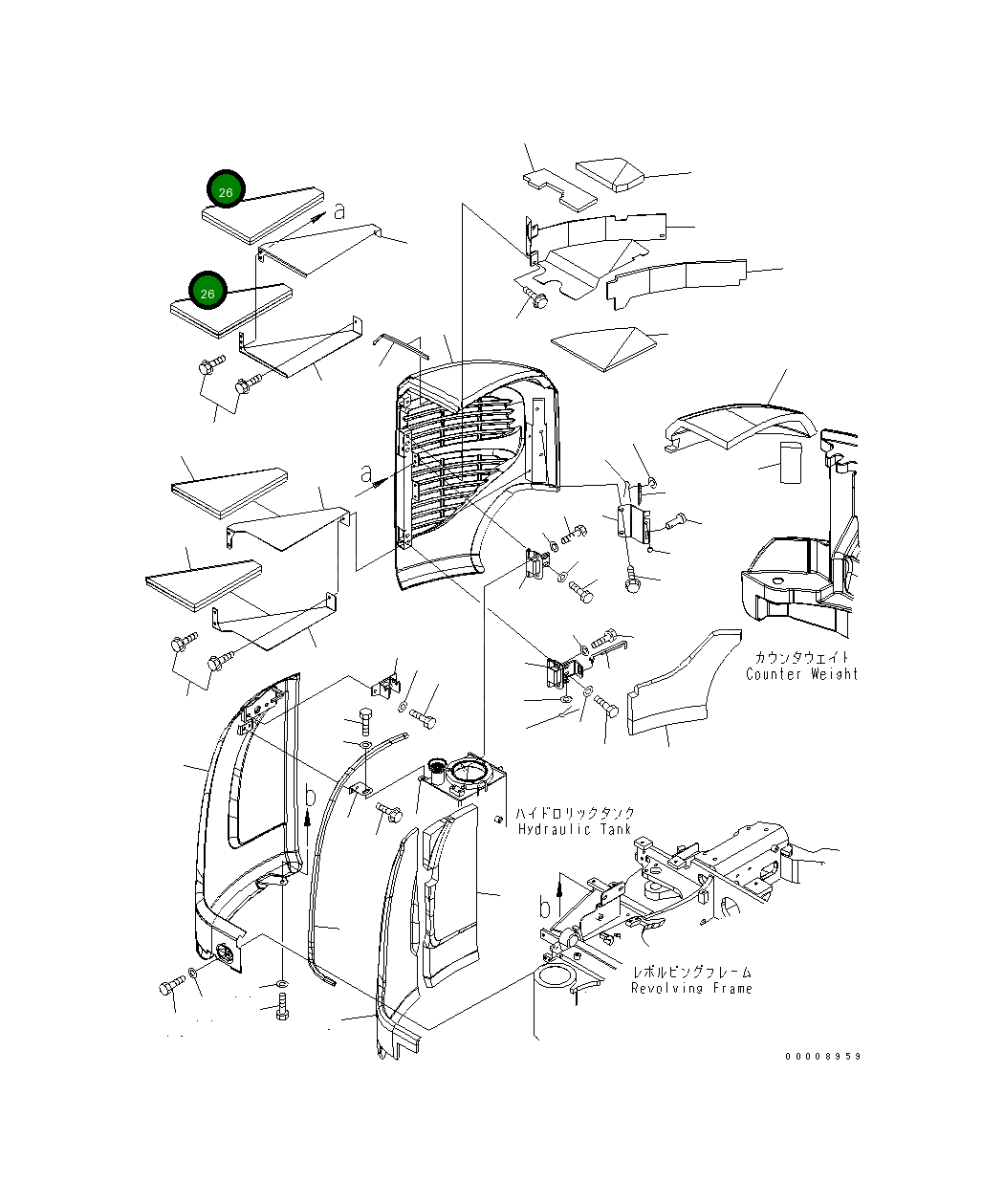 Лист 22L-54-23980 Komatsu