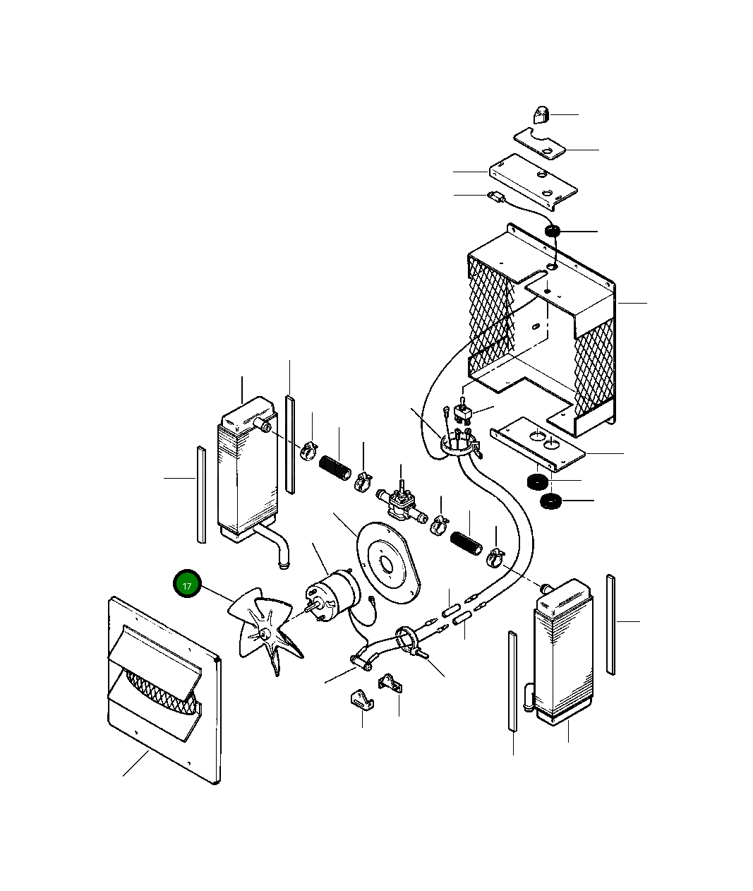 Лопасть вентилятора отопителя 1250 761 H1 Komatsu