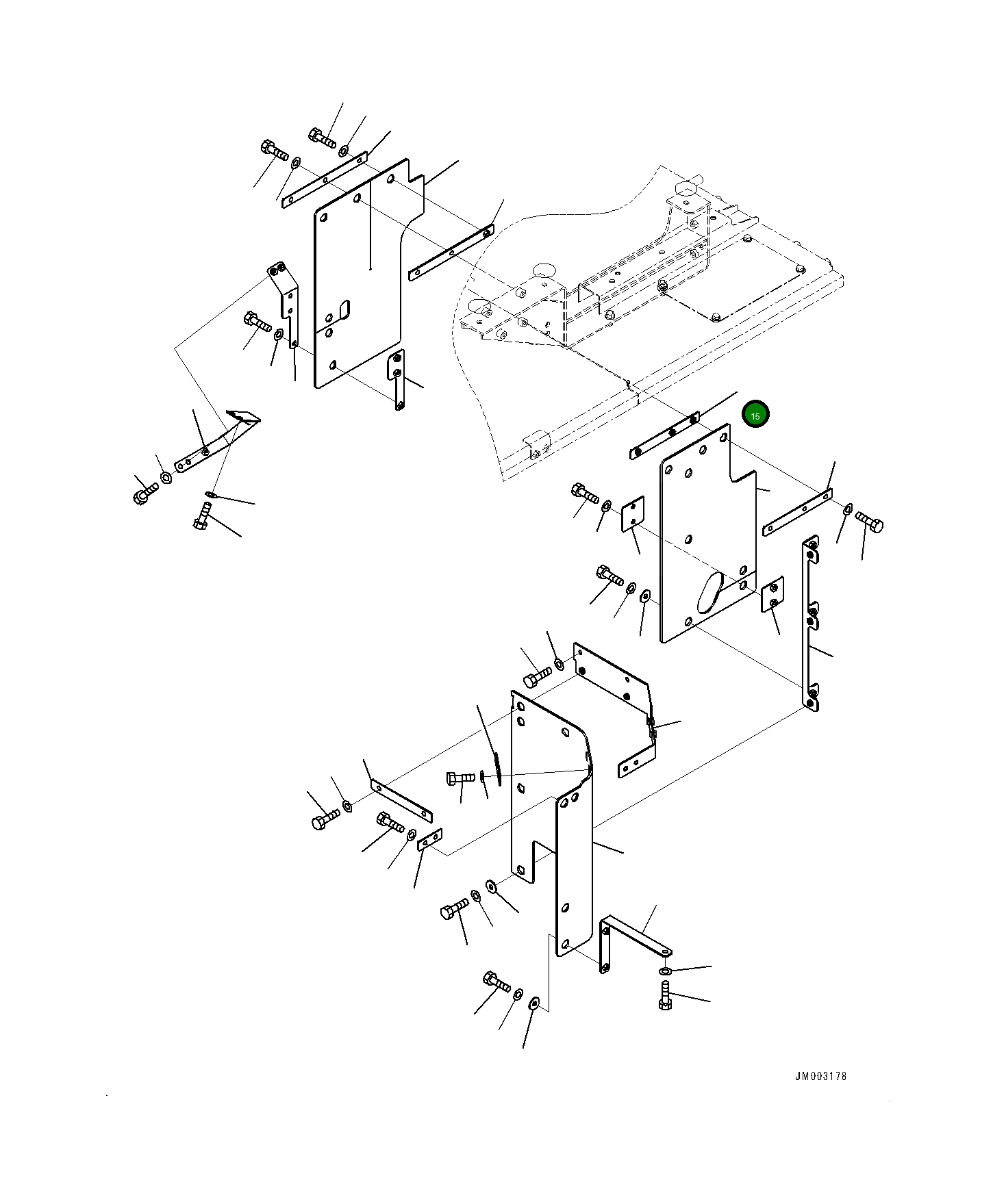 Кронштейн 561-89-88460 Komatsu