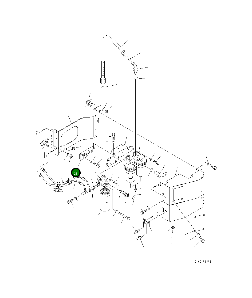 Кронштейн 569-84-88420 Komatsu