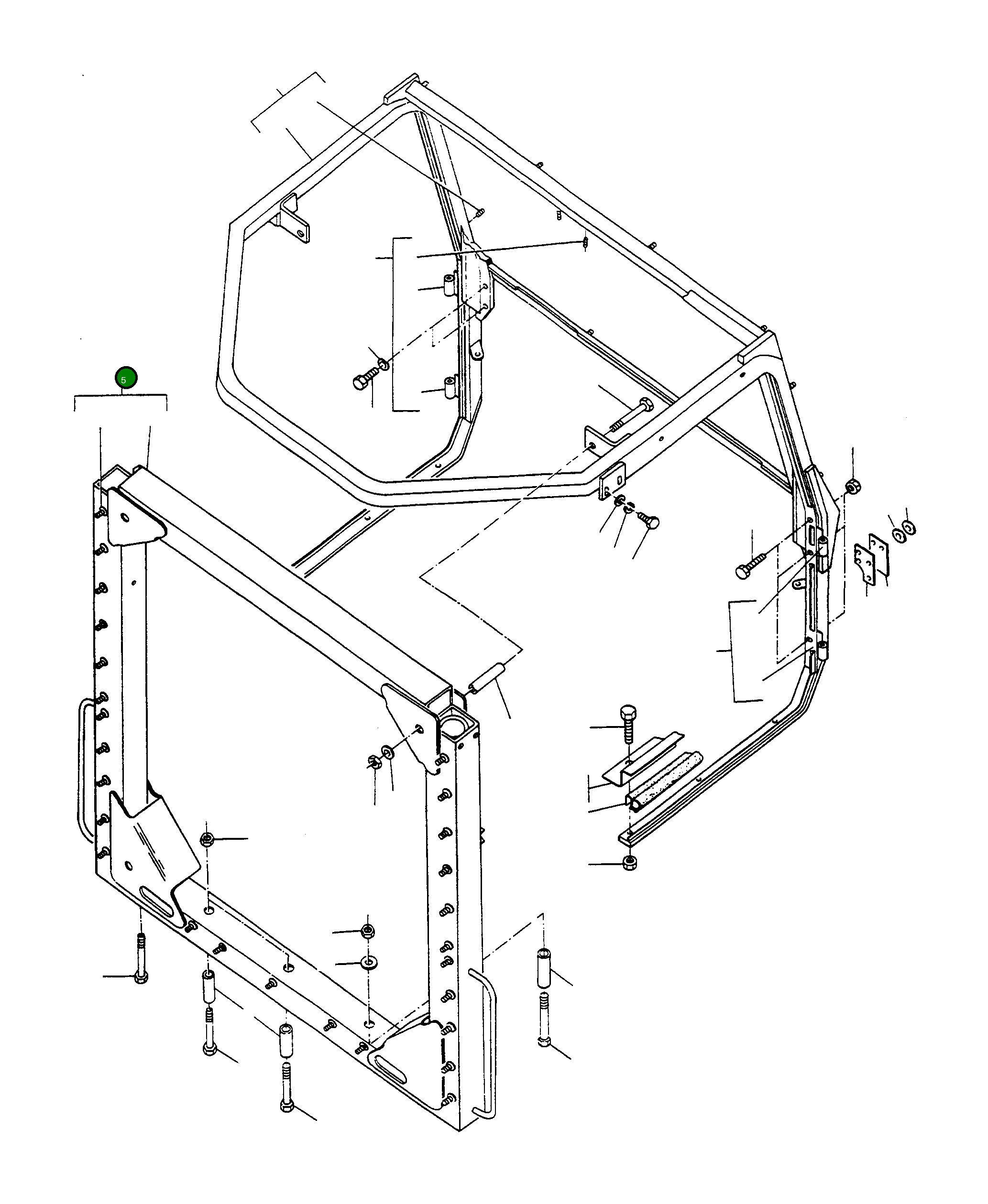Основание рамы 2986111M91 Komatsu