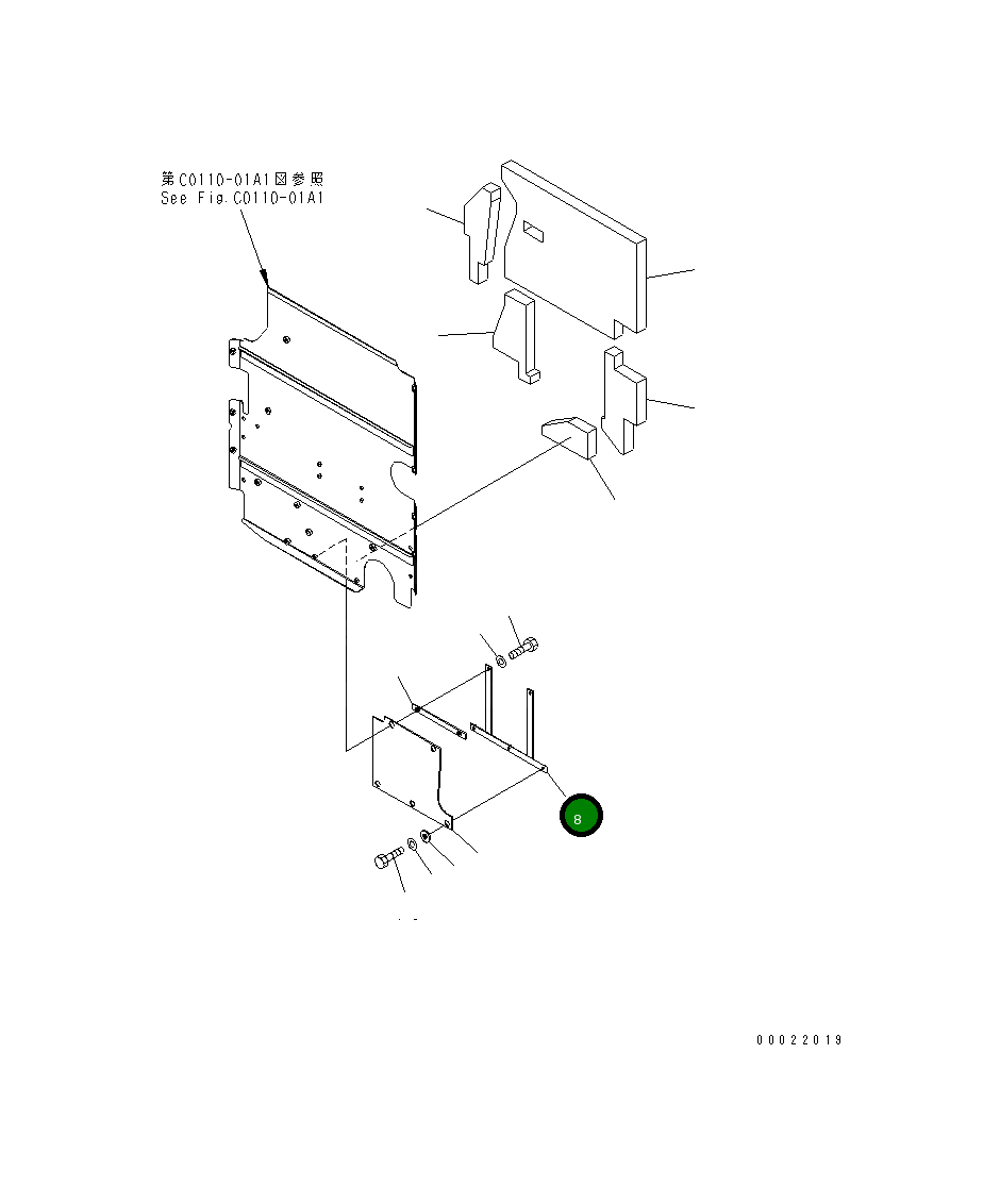 Кронштейн 416-Z97-4930 Komatsu