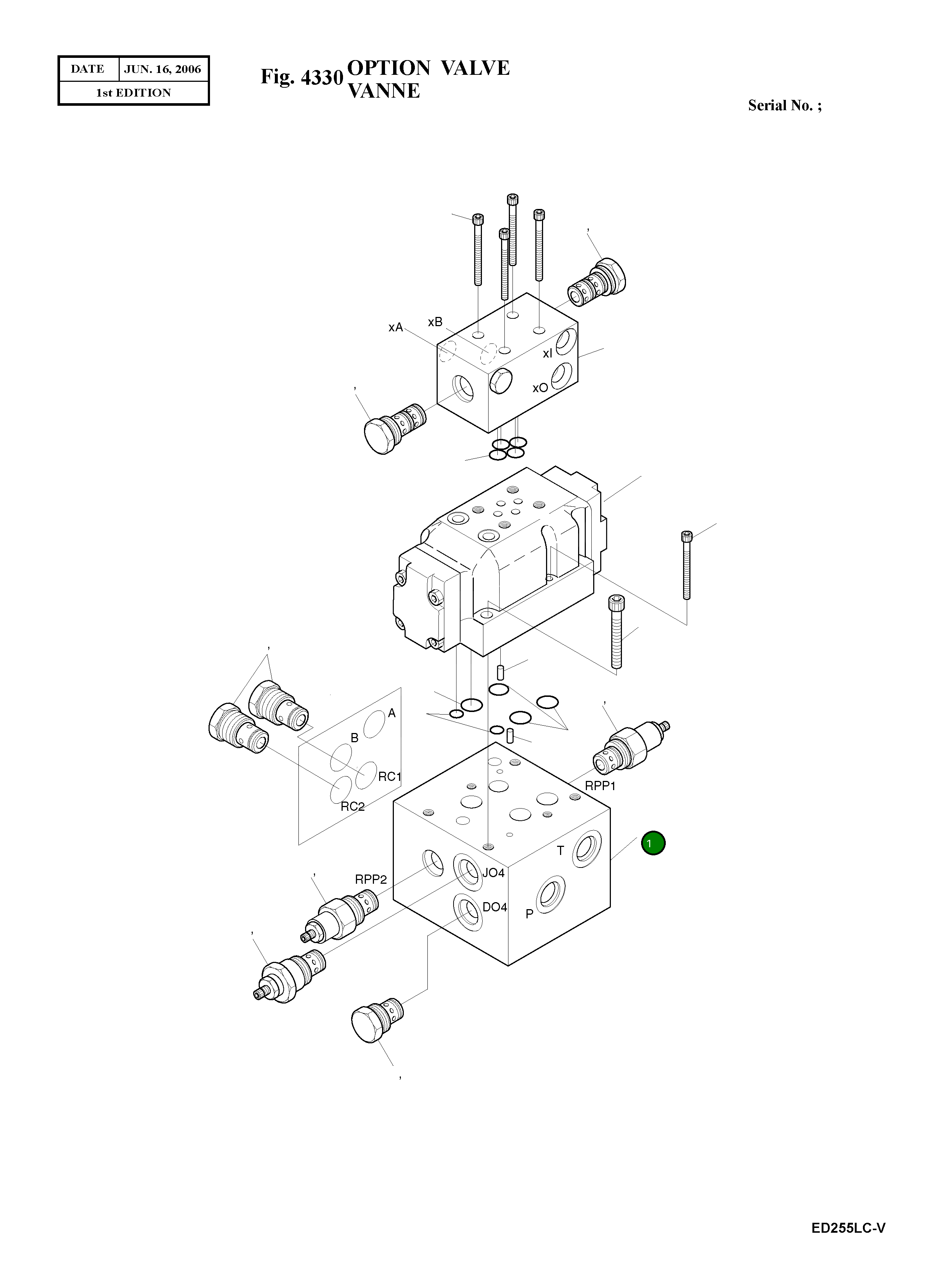 Основной блок K9000449 Komatsu