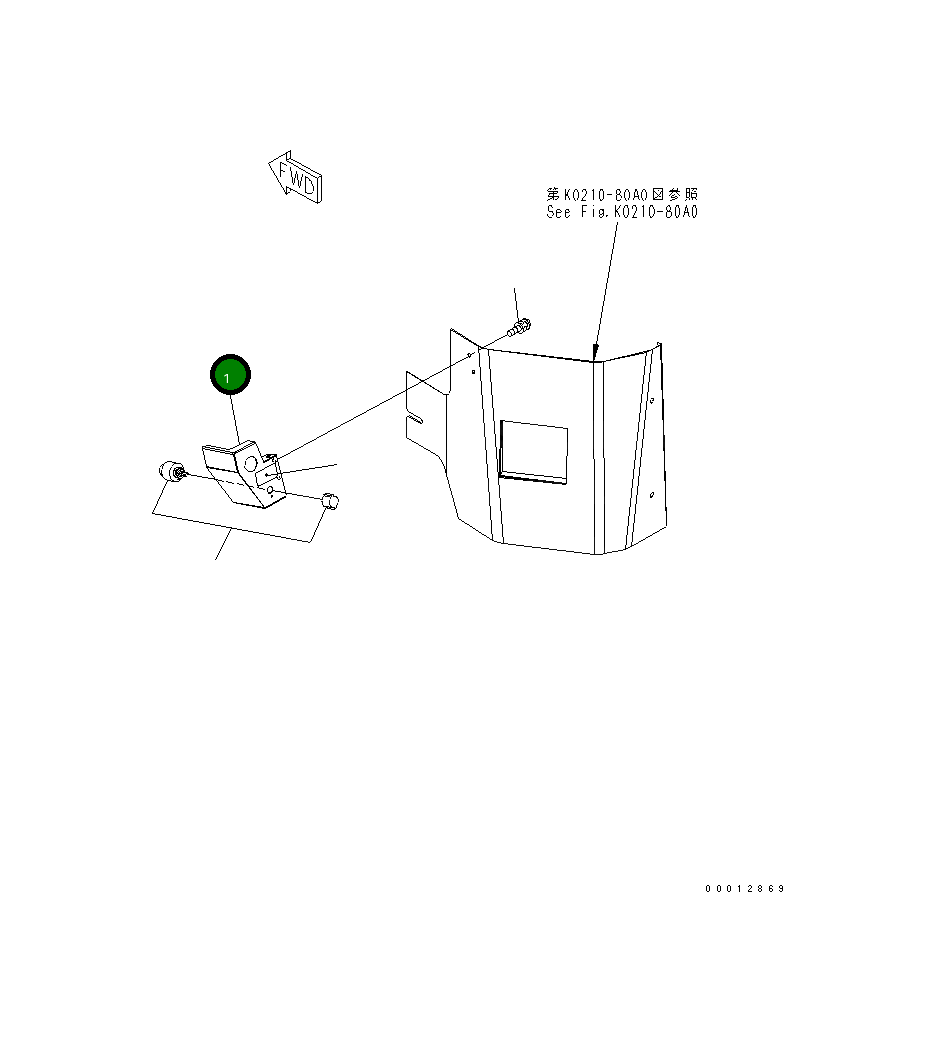 Кронштейн 418-923-3141 Komatsu
