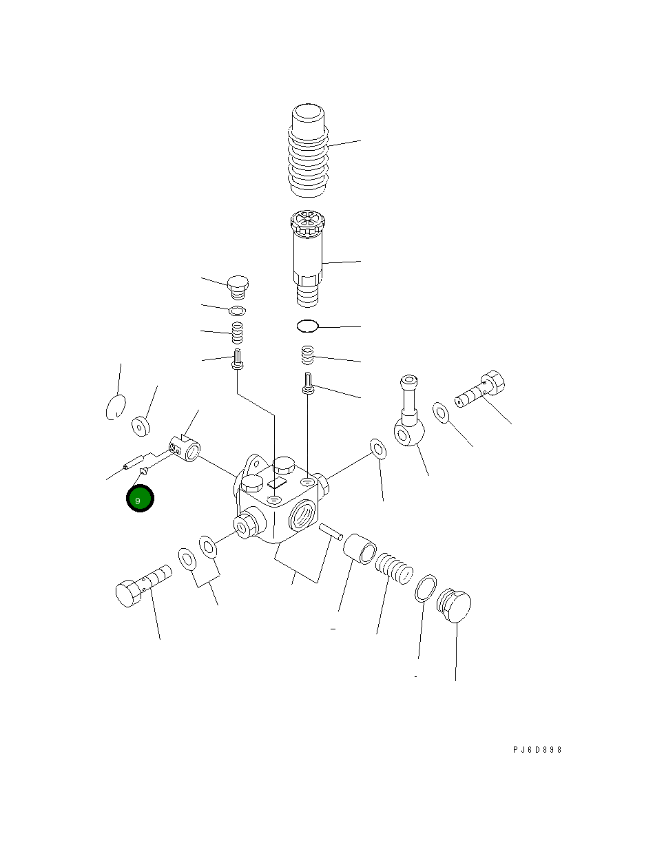 Направляющая DK152114-1700 Komatsu
